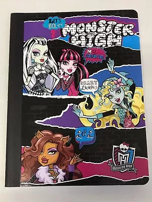 Monster High Composition Notebook 100 Wide Ruled Sheets ~ Monster Chatter • $17.49