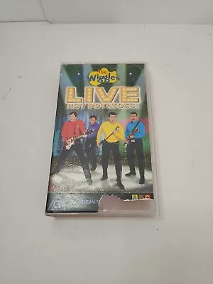 THE WIGGLES LIVE HOT POTATOES! PAL VHS VIDEO A RARE FIND (Has Damage) See Photos • $65