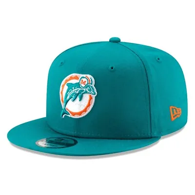 New Era Miami Dolphins Throwback Logo 9FIFTY Snapback Hat Free Shipping • $44.99