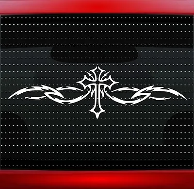 Cross Tribal #2 Christian Car Decal Truck Window Vinyl Sticker (20 COLORS!) • $5.99