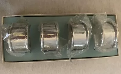 F. B. Rogers Silver Company  Napkin Rings Original Box Set Of 4 Vintage • $39