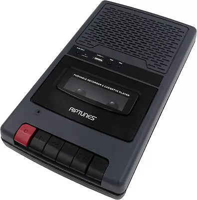 Riptunes RCS220GY Cassette Player Analog Cassette To Digital MP3 Converter USB • $26.97