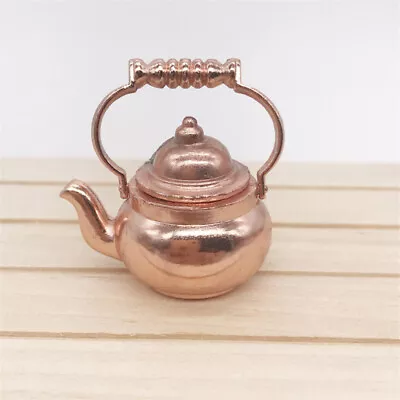 Kettle Kids Miniature Water Kettle Pot Miniature Kitchen Decoration • $8.70