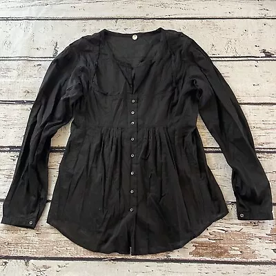 Margaret O'Leary Long Sleeve Women’s Top Size Medium Black • $20.99