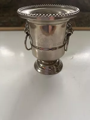 Antique Dressage At Devon Incised Miniature Loving Cup Trophy Toothpick Holder • $18