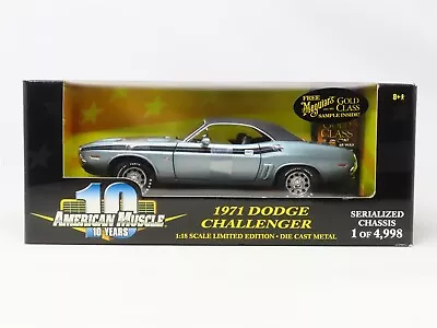 1:18 Scale Ertl RC American Muscle #36512 Diecast 1971 Dodge Challenger - Grey • $119.95