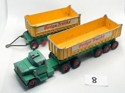 £34 • Buy Lesney Matchbox King Size K-16 Dodge Tractor Fruehauf Tipper Diecast Lorry Truck