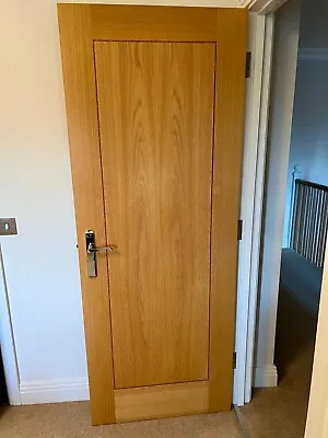 Solid Oak Internal Door Used Excellent Condition • £40