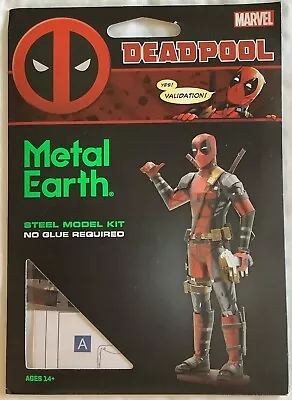 Marvel Deadpool 3D Steel Model Kit - Metal Earth Fascinations 360 View • $12.49