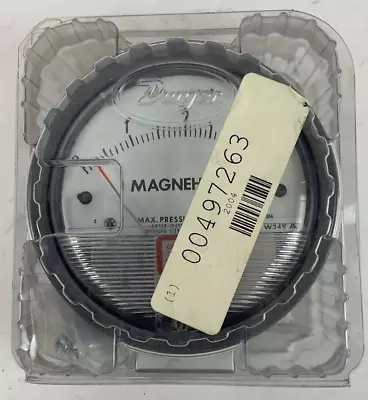 Dwyer 2004 Magnehelic Pressure Gauge 150psig W34y Av 0-4in Of Water • $35