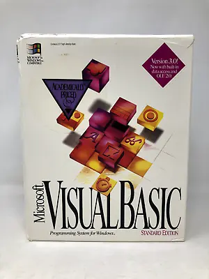 Microsoft Visual Basic 3.0 3.5 Inch Disks Standard Edition Windows • $59.95