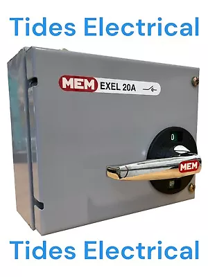 MEM Exel 20 Amp Single Phase Isolator Switch IP41 15AXD2 • £49.99