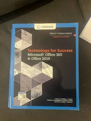 $25 • Buy MindTap Course List Ser.: Technology For Success And Shelly Cashman Series...