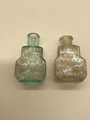 Turlington's Balsam Of Life Kings Royal Patent Antique Bottle Aqua Lot Of 2 • $59.99