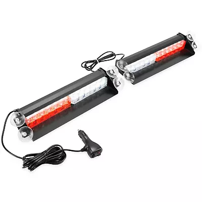 2in1 Dash Emergency Strobe Lights Windshield LED Safety Hazard Warning Light Bar • $52.99