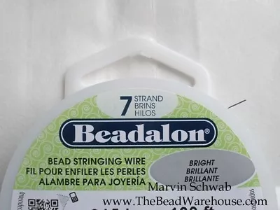 7 Strand Beadalon Beading Wire 100 Foot Spools Choose Diameter Free Shipping • $8.99