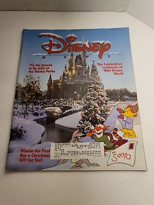 Disney News Magazine Winter 1991 Winnie The Pooh Tigger Rabbit Holiday Cover • $4.19