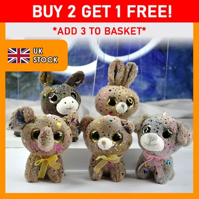 Animal Keyring Plush Fluffy Charm Pendant Teddy Bear Bag Accessory Soft Kids UK • £5.39