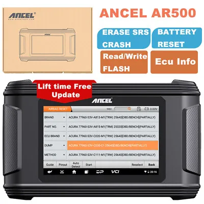 ANCEL AR500 Car OBD2 Scanner Airbag Fault Diagnostic Tool Airbag Computer Repair • £779.99