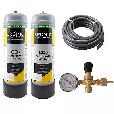 Gas Bottle Kit Regulator FOOD CO2 - 2.2Lt C02 Kegerator Keg Beer Brewing Fridge • $188