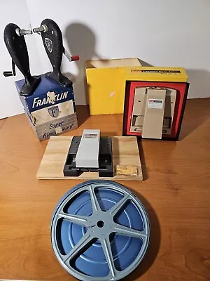 Vtg. Lot Franklin Super Film Rewind 2 Kodak Splicers 16 & 8mm +extras   Read! • $149.95