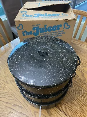 Enamel Graniteware Steam Juicer Pot 6605 • $50