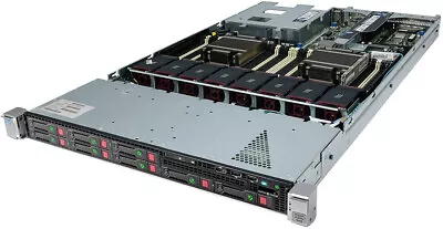 HP DL360p G8 1RU 12C Server 2X E5-2640 2.5GHz 64Gb  6x 600Gb 2x 146Gb Quad NIC • $720