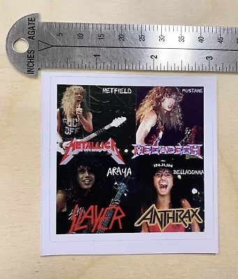 Metallica / Megadeth / Slayer / Anthrax Singers Sticker Thrash Metal • $4