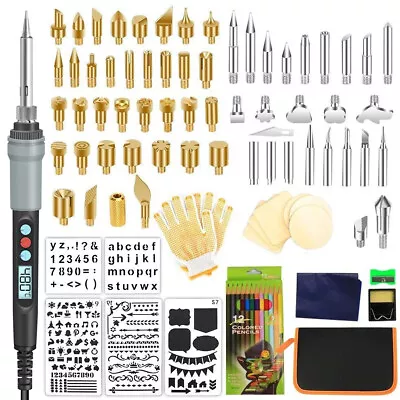 110Pcs Wood Burning Pen Kit With LCD Display Professional Wood Burning Pen Bsab • $48.19