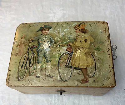 Early 1800s Hand Painted ? Small Music Box Made In Switzerland PARTS OR REPAIR • $249