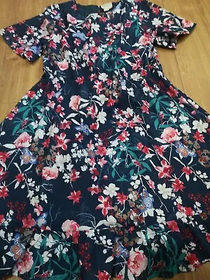 Girls Yumi Girl Dress Navy Floral Kids Clothes Clothing Dresses Diwali Eid Party • £19.99