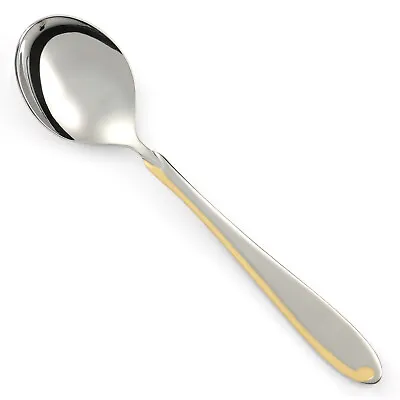 Mikasa ESTASI Stainless 18/8 Gold Accent Alessandro Silverware CHOICE Flatware • $16.10