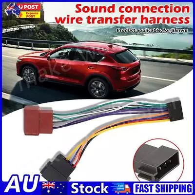 For KENWOOD ISO Wiring Harness Connector Adaptor Cable Car Stereo Loom 16 Pin AU • $9.30