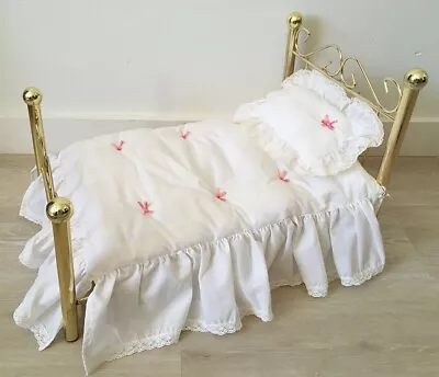 Vintage Pleasant Company American Girl Samantha Bed Bedding Pillow Retired • $24