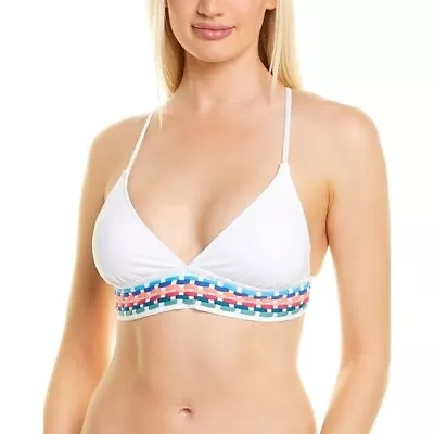 La Blanca Swimsuit Macrame Bikini Swim Top White NWT Size 12 • $17.50