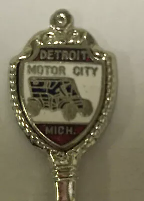 Detroit Motor City Michigan Vintage Souvenir Spoon Collectible • $3.95