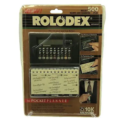 VTG Rolodex Pocket Planner 500 Names Numbers & More Electronic RPP-10 10K Memory • $8.75