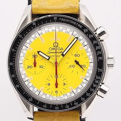 Omega 3510.12 Speedmaster Schumacher Automatic Yellow Round 38mm Men's Watch • $6136.75