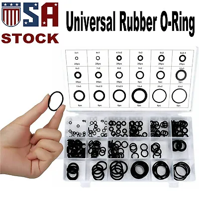 OCGIG Universal Rubber O-Ring Metric Assortment Set Gasket Seal MM Kit 225 Pcs • $8.53