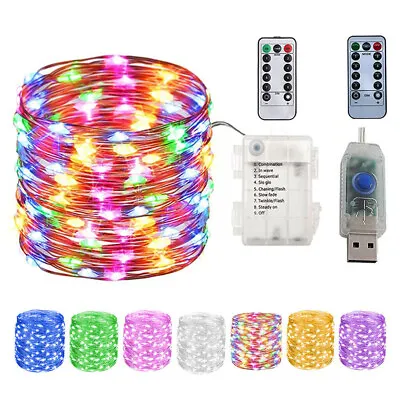 $7.89 • Buy 200/300 LED String Fairy Lights USB/Battery Wedding Party Christmas Decorations