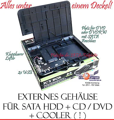 Externes USB Gehäuse S-ATA SATA HDD Hard Drive And For CD - ROM DVD Dvd-Rw Hub • £40.75