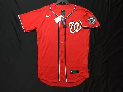 Authentic Washington Nationals Red Alternate Flex Base Jersey 40 Reg.$270 • $125