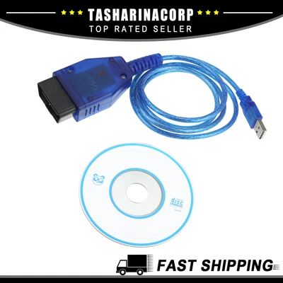$15.67 • Buy Piece Of 2 OBD2 USB Scanner For VAG COM 409.1 Cable KKL OBDII CH340T Fit For VW