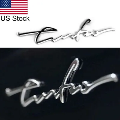 For BRENTHON Hyundai Kia Chrome Cursive Turbo Letter Emblem Rear Trunk Badge • $13.99