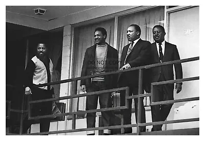 Martin Luther King Jr. On The Balcony Of The Lorraine Motel 4x6 B&w Photo • $7.97