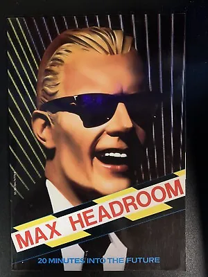 MAX HEADROOM : 20 MINUTES INTO THE FUTURE Picture Book Of The Film Vintage 1986 • $15