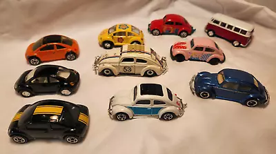 Various Volkswagens VW Die Cast Toy Cars Beetles + Van *Read*See Pics* • $5