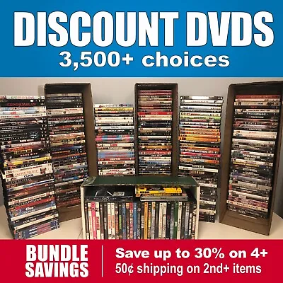 $4.45 • Buy DISCOUNT DVDS (# Thru BAS)  **BUNDLE SAVINGS & SHIPPING DISCOUNTS**