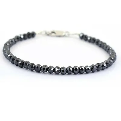 $56 • Buy Black Diamond Bracelet, Amazing Shine & Luster. Certified. Earth Mined.