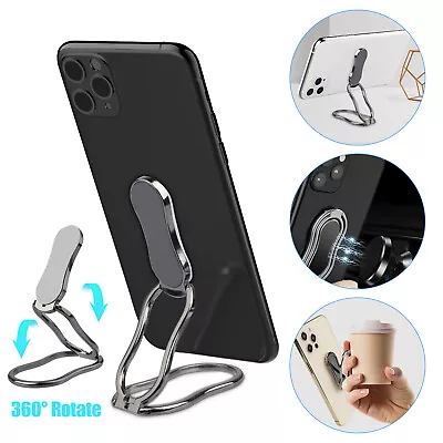 360°Rotating Finger Ring Holder For Cell Phone Universal Back Grip Folding Stand • $9.98